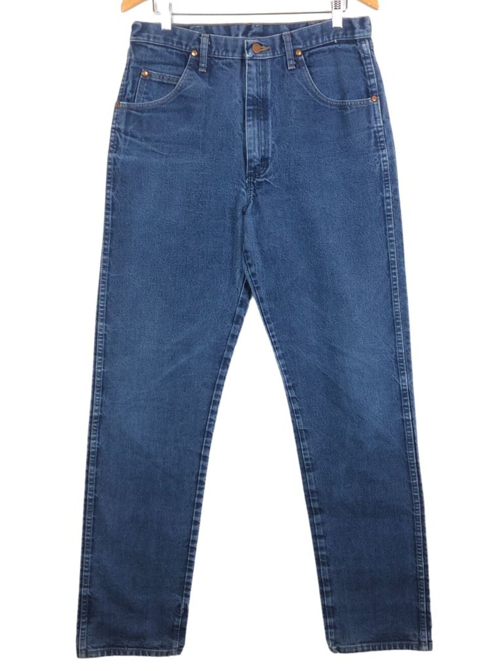 Wrangler Jeans Mens Size 35x38 Blue Cowboy Cut Original Fit Straight Leg Denim